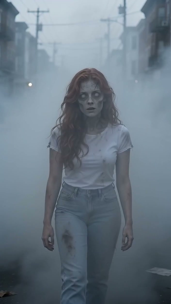 Zombie Love Story AI video template use case
