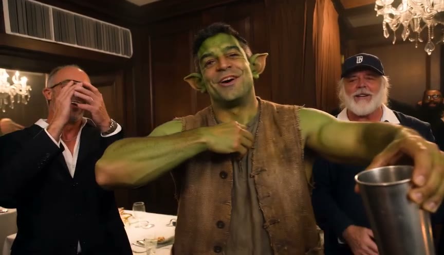 Swamp ogre crashes the party